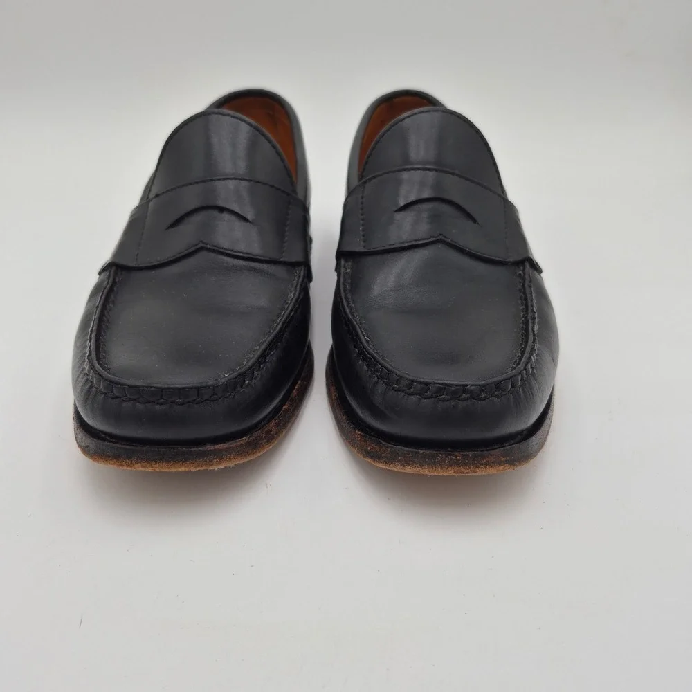 Allen Edmonds Paxton Black Leather Penny Loafers Mens 9.5 C Made in USA 42020